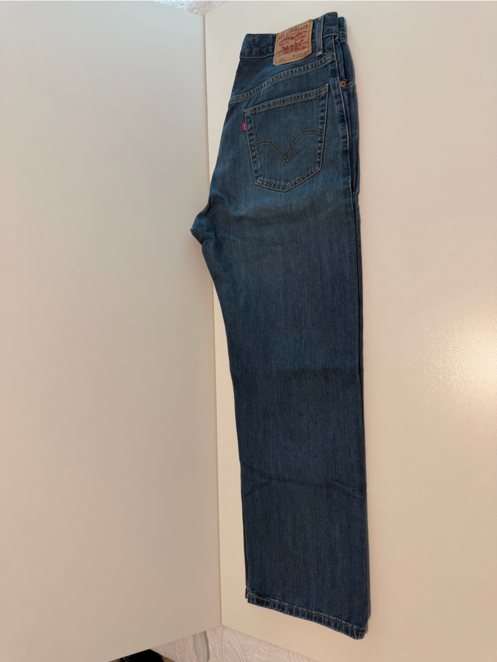 Levi's Men's Straight Jeans in Dark Blue Denim